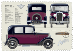 Austin 10/4 Saloon 1932-34 Glass Cleaning Cloth